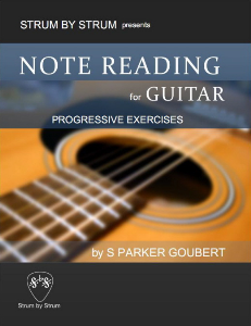 Note Reading for Guitar: Progressive Exercises Book Cover